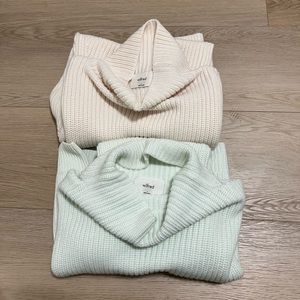NWOTS Aritzia Wilfred Montpellier Waist Turtleneck Colour Light Birch